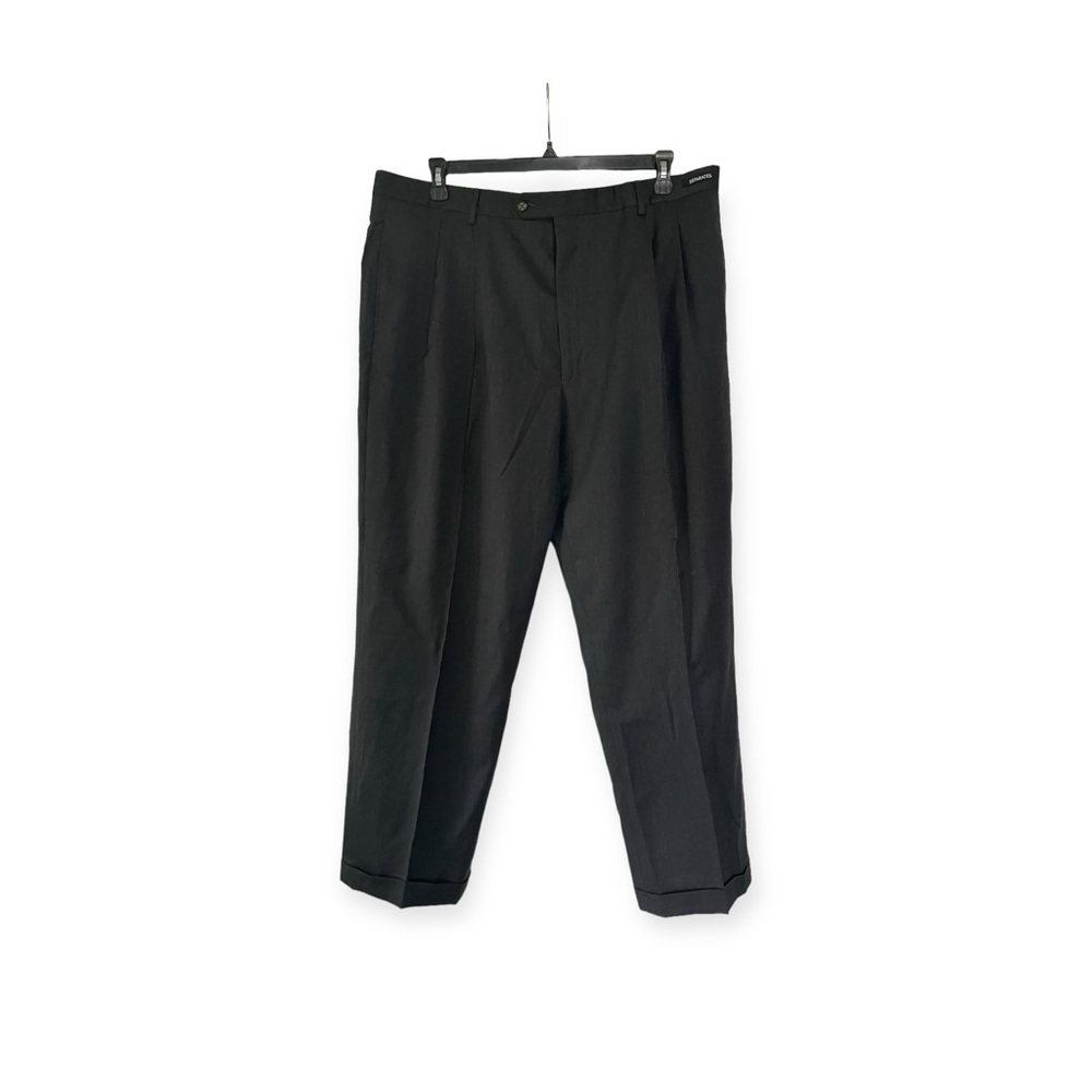 NWT Jos. A. Bank Signature pants 42 L 100% wool black dress pants - Picture 3 of 15